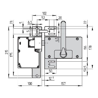 POIGNEE VERROU+ANTI ENFERMEMENT+FIXATION - AZM161-STS30-02-Lire la description