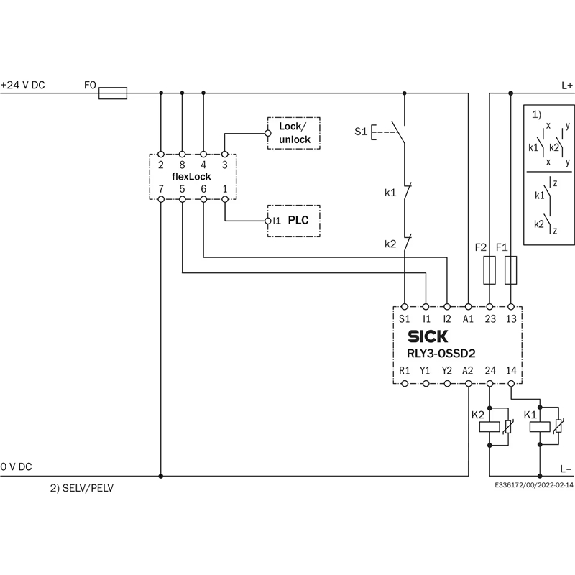 Interrupteur de sécurité à interverrouillage RFID, M12 8 pôles-Lire la description