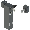 Interrupteur de sécurité avec verrouillage, avec actionneur, M12 8P - NS D4SR1SPK-F41