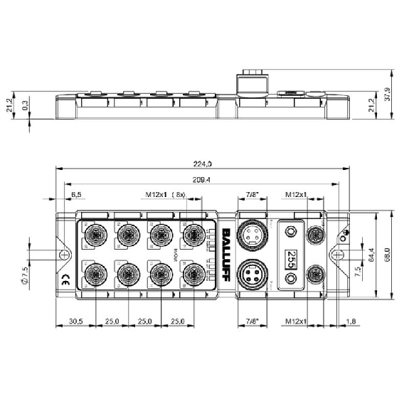 Répartiteur actif Ethernet/IP 16 entrées PNP type 2, 16 sorties PNP - BNI EIP-302-105-Z015 Répartiteur actif Ethernet/IP 16 entrées PNP type 2, 16 sorties PNP - BNI EIP-302-105-Z015-Lire la description
