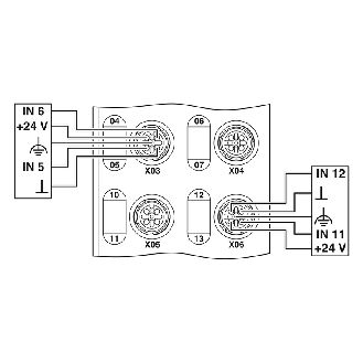 Répartiteur, PROFINET, 16E TOR 24Vdc - AXL E PN DI16 M12 6P-Lire la description