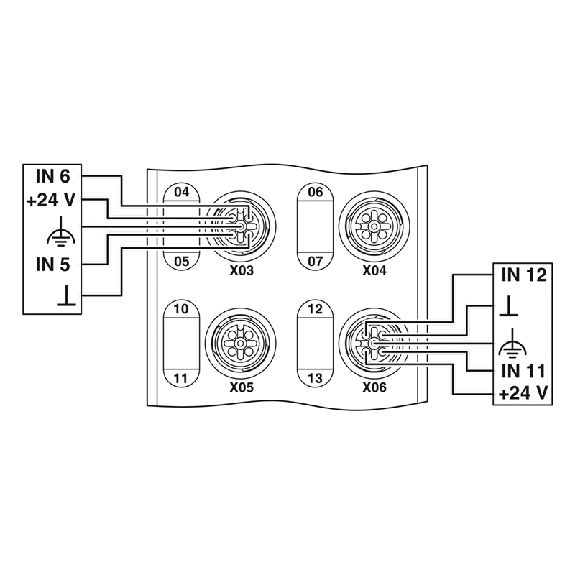 Répartiteur, PROFINET, 16E TOR 24Vdc - AXL E PN DI16 M12 6P Répartiteur, PROFINET, 16E TOR 24Vdc - AXL E PN DI16 M12 6P-Lire la description