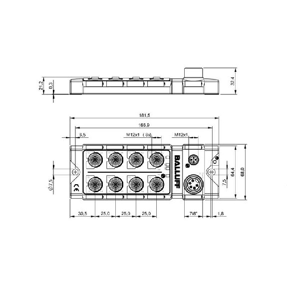 Répartiteur actif de sécurité, IO-Link, 16S PNP, IP67 - BNI IOL-256-000-Z013 (BNI0034) Répartiteur actif de sécurité, IO-Link, 16S PNP, IP67 - BNI IOL-256-000-Z013 (BNI0034)-Lire la description
