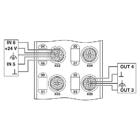 Répartiteur, PROFINET, 8E TOR 24Vdc, 8S TOR 24Vdc - AXL E PN DI8 DO8 M12 6P Répartiteur, PROFINET, 8E TOR 24Vdc, 8S TOR 24Vdc - AXL E PN DI8 DO8 M12 6P-Lire la description