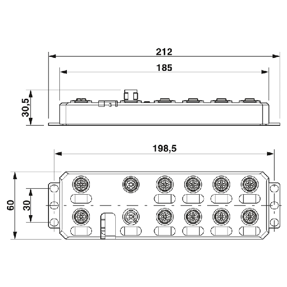 Répartiteur, PROFINET, 8E TOR 24Vdc, 8S TOR 24Vdc - AXL E PN DI8 DO8 M12 6P Répartiteur, PROFINET, 8E TOR 24Vdc, 8S TOR 24Vdc - AXL E PN DI8 DO8 M12 6P-Lire la description