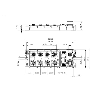 Répartiteur de sécurité, PROFIsafe over IO-Link - BNI IOF-329-P02-Z038 (BNI0098)-Lire la description