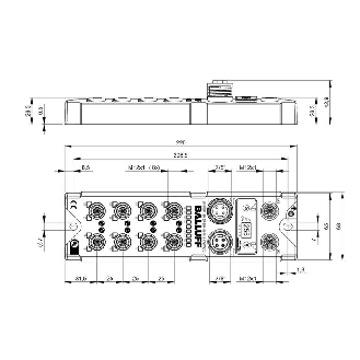 Répartiteur actif, Ethernet/IP, 16E PNP type 3, 16S PNP, 8x IO-Link - BNI EIP-508-105-R015 (BNI008M)-Lire la description