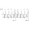 Répartiteur 4xM12 4p; Câble PUR/PVC UL/CSA 4*0.34+3*0.75 Gris Cpc 3m - 8000-84410-3330300