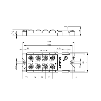 Répartiteur actif, IO-Link, 8E analogique, température, IP67 - BNI IOL-719-002-Z012 (BNI00AJ)-Lire la description