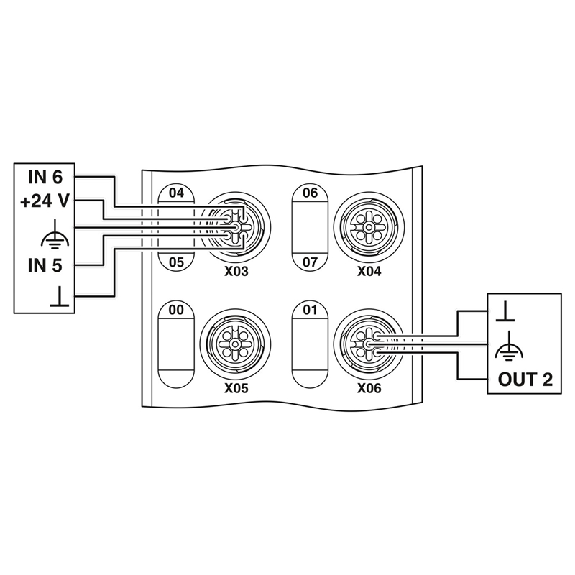Répartiteur, PROFINET, 8E TOR 24Vdc, 4S TOR 24Vdc - AXL E PN DI8 DO4 2A M12 6P Répartiteur, PROFINET, 8E TOR 24Vdc, 4S TOR 24Vdc - AXL E PN DI8 DO4 2A M12 6P-Lire la description