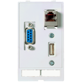 Module 1xRJ45 F/F + 1xSubD9 F/F + 1xUSB F/F A pour MSDD - 4000-68000-1430000-Lire la description