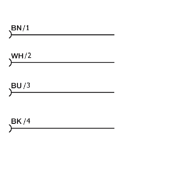 M08A Fem Droit 4p; Câble PUR CSA 4x0.25 15m - CD08/0B-150A5US-Lire la description