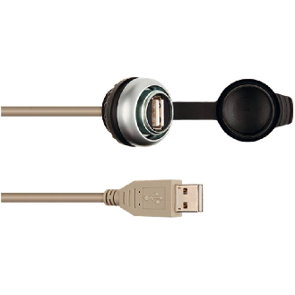 Prise de service 1 × USB 3.0 (femelle/mâle) forme A, câble 1.5 m - 4000-73000-0170000-Lire la description
