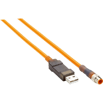 Câble PC/CDS Connecteur M08 4 pôles RS232<>USB - lg 10m - DSL-8U04G10M025KM1-Lire la description