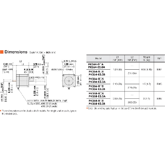 Moteur pas à pas 2 phases Bride carré 56.4mm 6 fils 0.71A/phase - PK266-01A-Lire la description