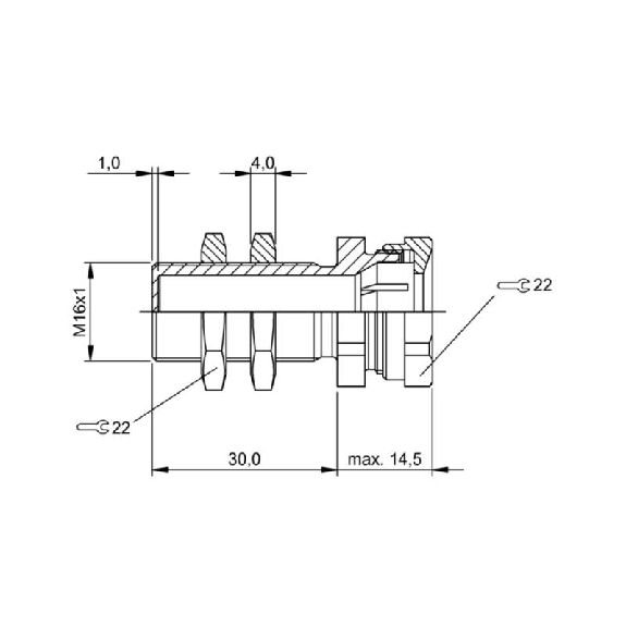 Suppport pour détecteurs M12, Ø22x44.5 mm, PBT - BES 12,0-KH-3L (BAM00E2) Suppport pour détecteurs M12, Ø22x44.5 mm, PBT - BES 12,0-KH-3L (BAM00E2)-Lire la description