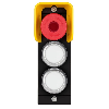 Sous-module pour façade avec arrêt d'urgence lumineux