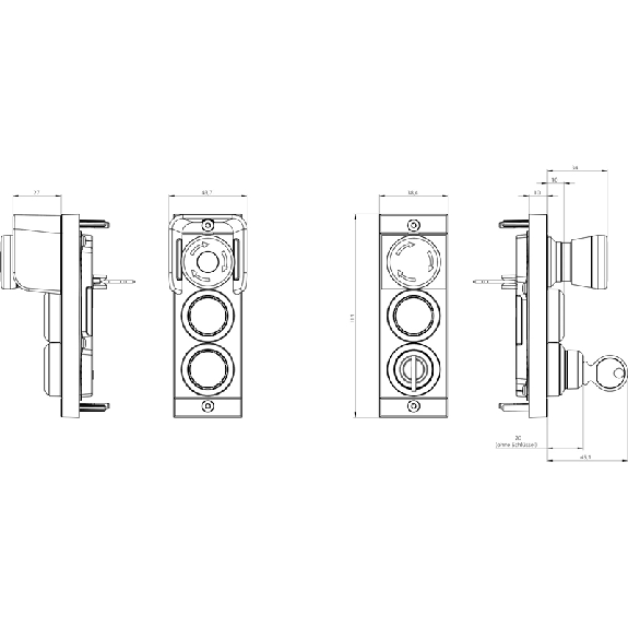 Sous module MGB2 pour façade - MSM-1-P-CS-BPP-A5-126381 Sous module MGB2 pour façade - MSM-1-P-CS-BPP-A5-126381-Lire la description