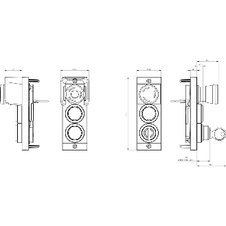 Sous module MGB2 pour façade - MSM-1-P-CS-BPP-A5-126381-Lire la description