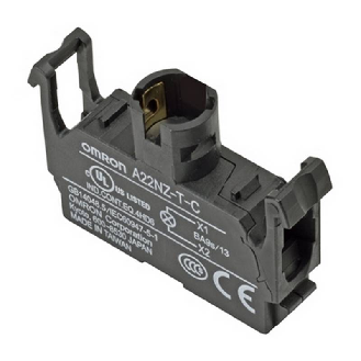 Unité d'éclairage pour boutons lumineux 12Vac/dc, bornes à vis - A22NZ-T-B-Lire la description