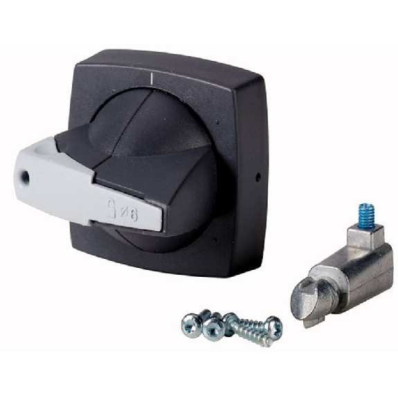 Poignée rotative pour mécanisme inverseur, 6mm, montage sur porte - K1DG/P Poignée rotative pour mécanisme inverseur, 6mm, montage sur porte - K1DG/P-Lire la description