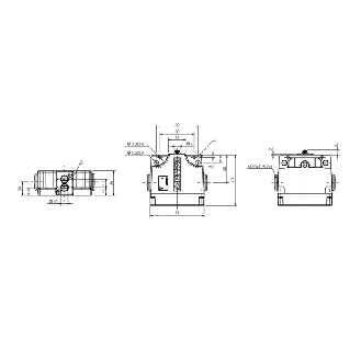 Boîtier multipistes mécanique, sécurité, 2x roulement, 12mm - BNS 813-B02-L12-61-A-22-02 (BNS02FJ)-Lire la description
