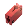 Butée fixe pour détecteur Ø8mm ou M08, 31,8x12x20mm, aluminium - BES 08-FA-BS-8,0-W (BAM009T)