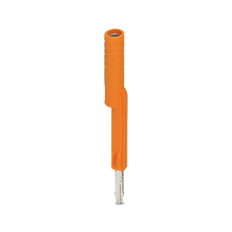 Adaptateur d'essai 4 mm, pour bloc de jonction de pas 8,2 mm, orange - PAI-4-FIX OG-Lire la description
