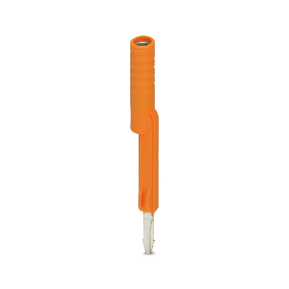 Adaptateur d'essai 4 mm, pour bloc de jonction de pas 8,2 mm, orange - PAI-4-FIX OG-Lire la description