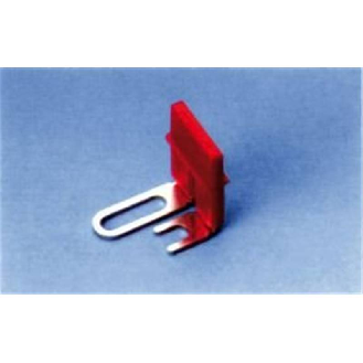 Peigne de court circuit pour deux blocs de jonction contigus, rouge - SB203 [SCB/6/PO/2]-Lire la description