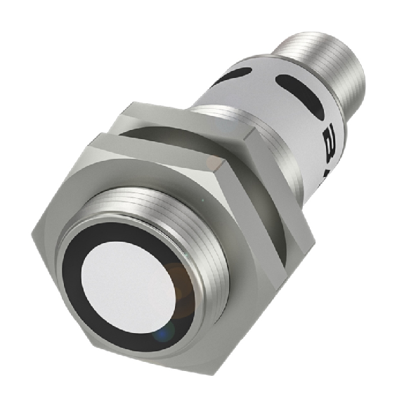 Ultrason Directe PNP/NPN NO/NF P120-1300mm IO-Link M18 Axial / M12 5P - BUS M18M1-GPXI-12/100-S92G-511 (BUS007J)-Lire la description