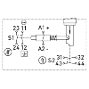 Int.de séc. à interver. Ex ouvert. sous tension 2NF+2NO, 2xM20 - 1181881 | Ex AZM 415 2Ö/2S R-FE