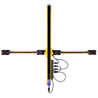 Kit pour T Muting; 4 capteurs S100-PR-5-B10-PK; M12+C0.7m - SG-MT-S100-Lire la description
