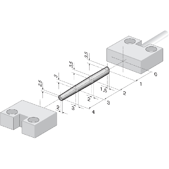 Int.de séc. magnétique codé (sans act.) 1NO+1NF, C5m - BNS 250-11Z 5,0M Int.de séc. magnétique codé (sans act.) 1NO+1NF, C5m - BNS 250-11Z 5,0M-Lire la description