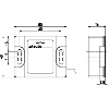 Int.de séc. magn., plast., Reed actionneur (sans) 2NF, câble 5m - 1185905 | RC Si 56 2Ö-5m