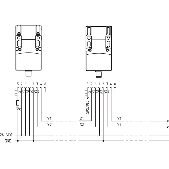 Capteur de sécurité RFID codage individuel, bornier, diagnostic - RSS16-I1-D-CC-2982 Capteur de sécurité RFID codage individuel, bornier, diagnostic - RSS16-I1-D-CC-2982-Lire la description