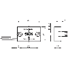 Capteur de sécurité RFID (Emetteur), câble 5m - T4000-DNA05P