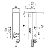 Int.de séc. Ex magn. Reed actionneur (sans), SPDT, Inox, câble 2m - 1190125 | Ex RC 2580 1W-NIRO-2m