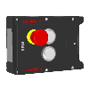 Module d'interverrouillage (mécanique), 2 boutons, arrêt d'urgence - MGB-L1-ARA-AM3A1-M-R-121234