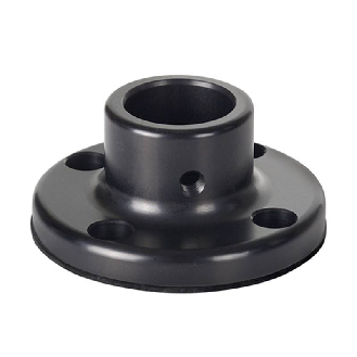 Pied en métal pour tube Ø25mm NOIR - 975.840.91-Lire la description
