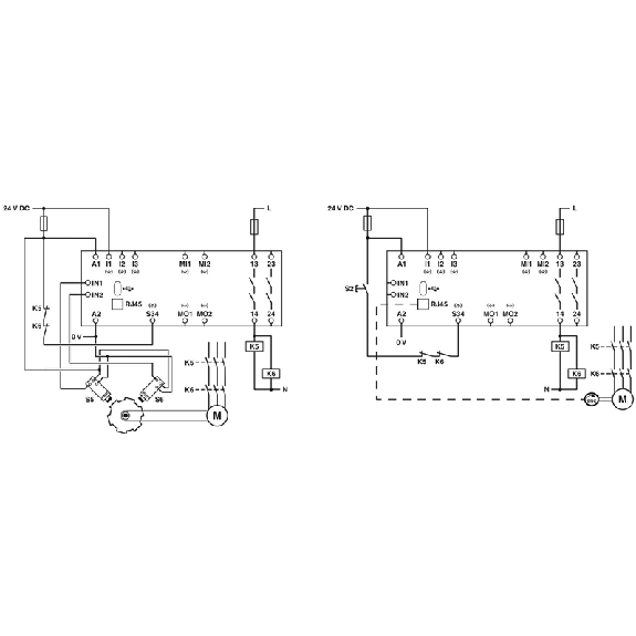 Dispositif de sécurité pour la surveillance des arrêts moteurs - PSR-MM30-2NO-2DO-24DC-SC-Lire la description