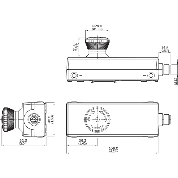 Bouton-poussoir d'arrêt d'urgence M12 - ES11-SA2B8-Lire la description