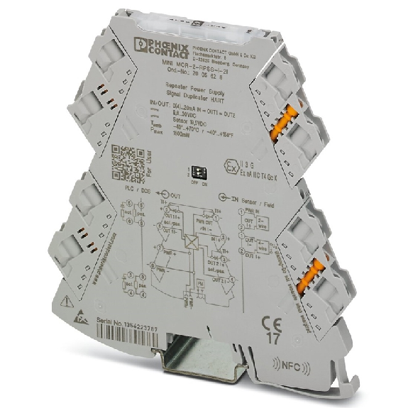 Duplicateur de signaux 0/4...20mA, HART transparent - MINI MCR-2-RPSS-I-2I Duplicateur de signaux 0/4...20mA, HART transparent - MINI MCR-2-RPSS-I-2I-Lire la description