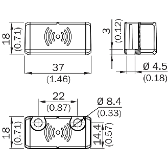 Actionneur pour interrupteur de sécurité RFID-Lire la description