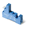 Support 8A 250V série 4652, bleu, étrier plastique, à cage - 97.02.SPA