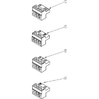 Bornier à vis enfichable pour analyseurs CES-AZ-.ES-04B et CES-AR-AES - CES-EA-TC-AK08-104776-Lire la description
