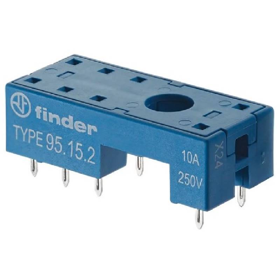 Support CI 12A 250V, 4051,4052, 4061, bleu, étrier métallique - 95152SMA (95.15.2SMA)-Lire la description
