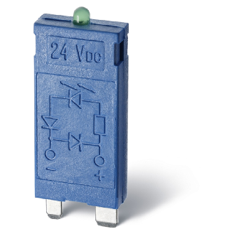 Module LED + varistor 6 à 24V AC/DC supports 9563 - 9901002498 (99.01.0.024.98)-Lire la description