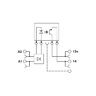 Interface PLC, Push-in, entrée : 24 V DC, sortie : 3-48 V DC/100 mA - PLC-OPT- 24DC/ 48DC/100-Lire la description