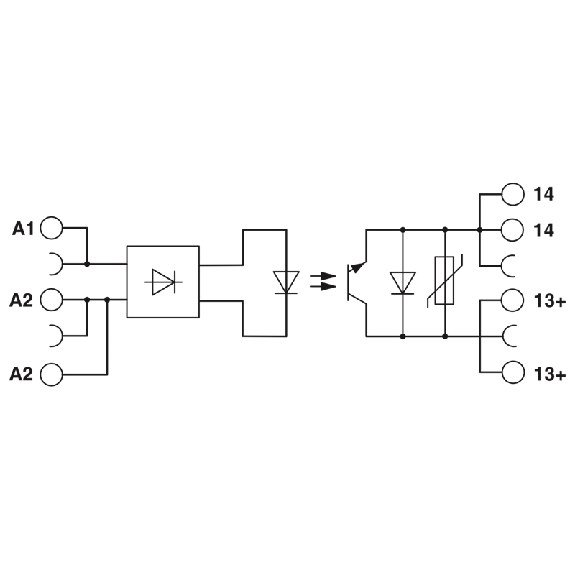 Interface Optocoupleur Push-In, entrée 60VDC, sortie 12-300VDC/1 A - PLC-OPT- 60DC/300DC/1 Interface Optocoupleur Push-In, entrée 60VDC, sortie 12-300VDC/1 A - PLC-OPT- 60DC/300DC/1-Lire la description